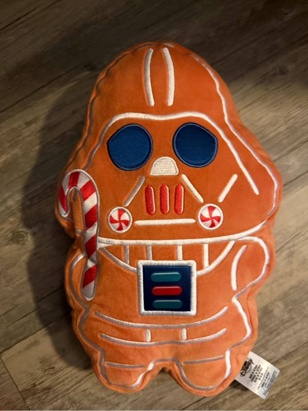 Disney Orange Gingerbread Vader Plush Pillow